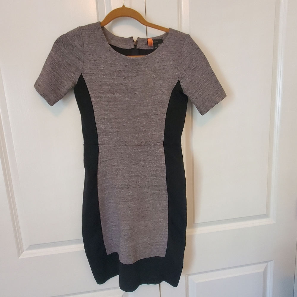 Jcrew Grey and Black Dress, Size 00